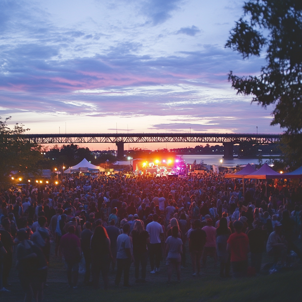 attendees of richmond folk festival